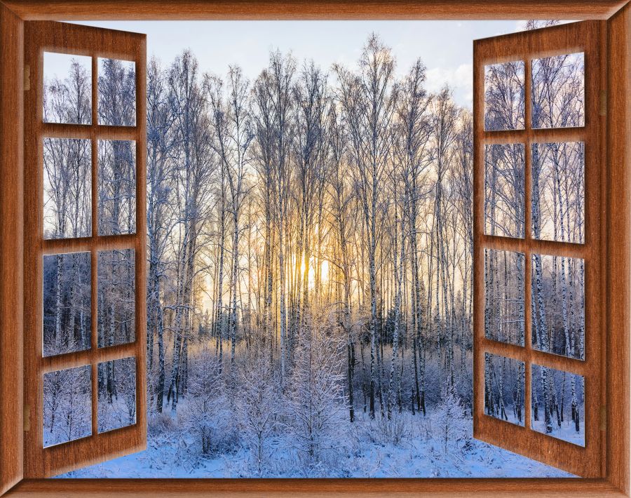 Фотообои Зима за окном
